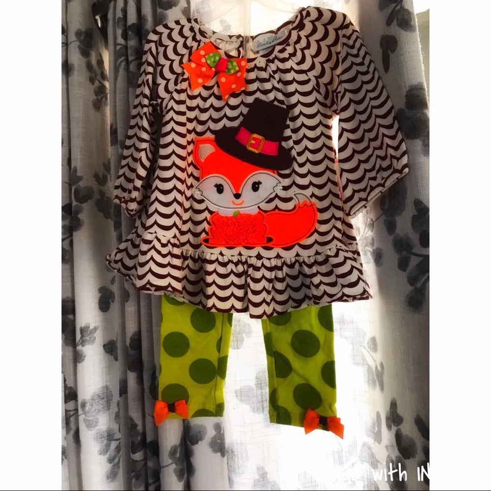 Little Girls Thanksgiving/Fall outfit Emily Rose
